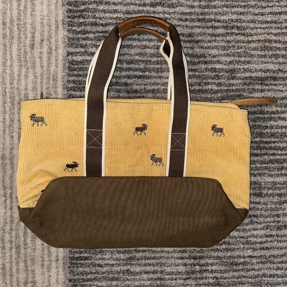LL Bean Corduroy Tote Bag - Picture 2 of 6